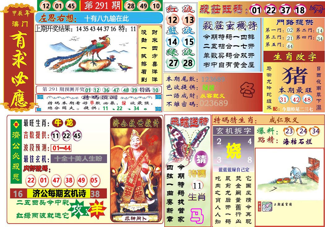 2024291期118有求必应