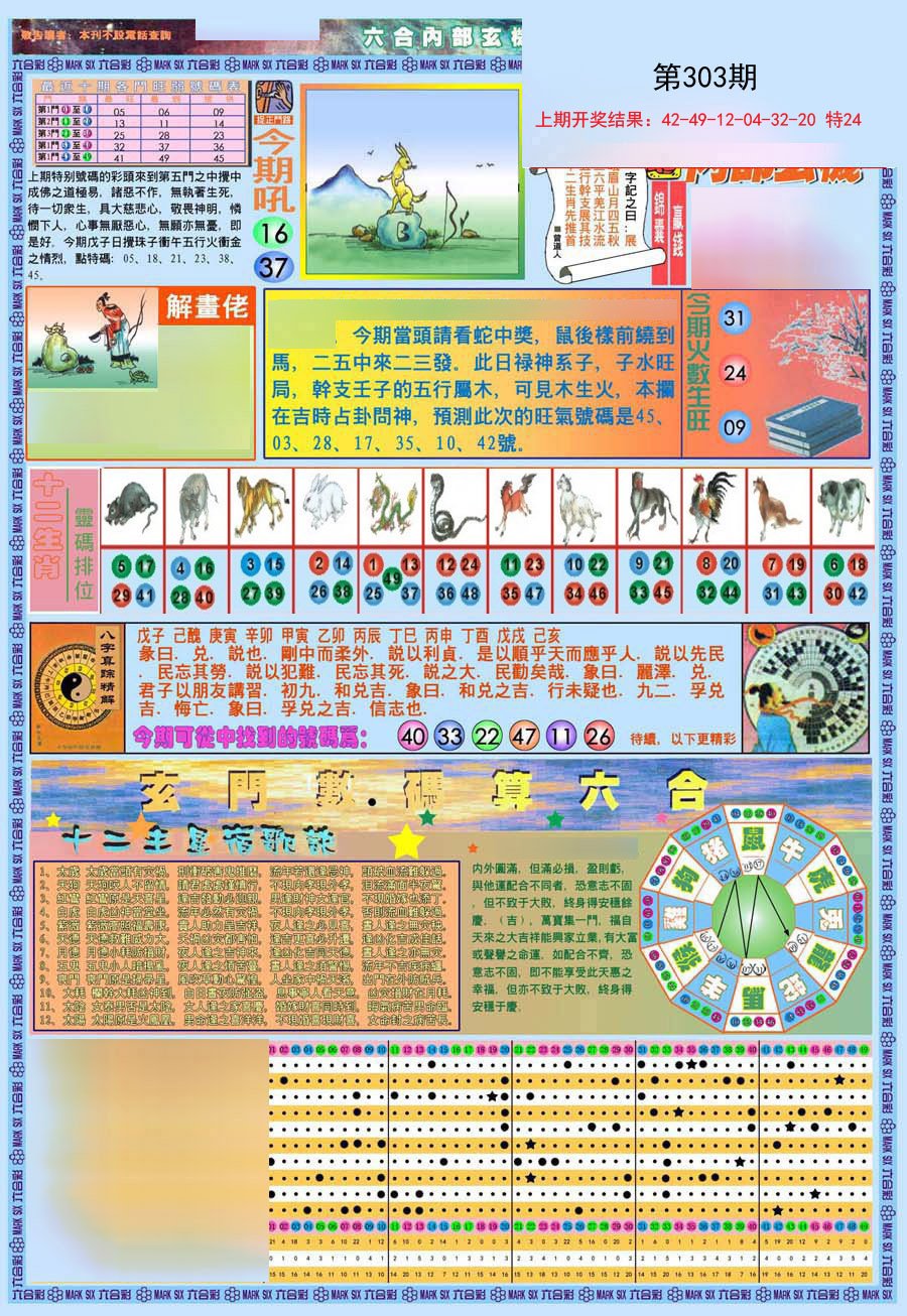 2024303期(新版)内部玄机A