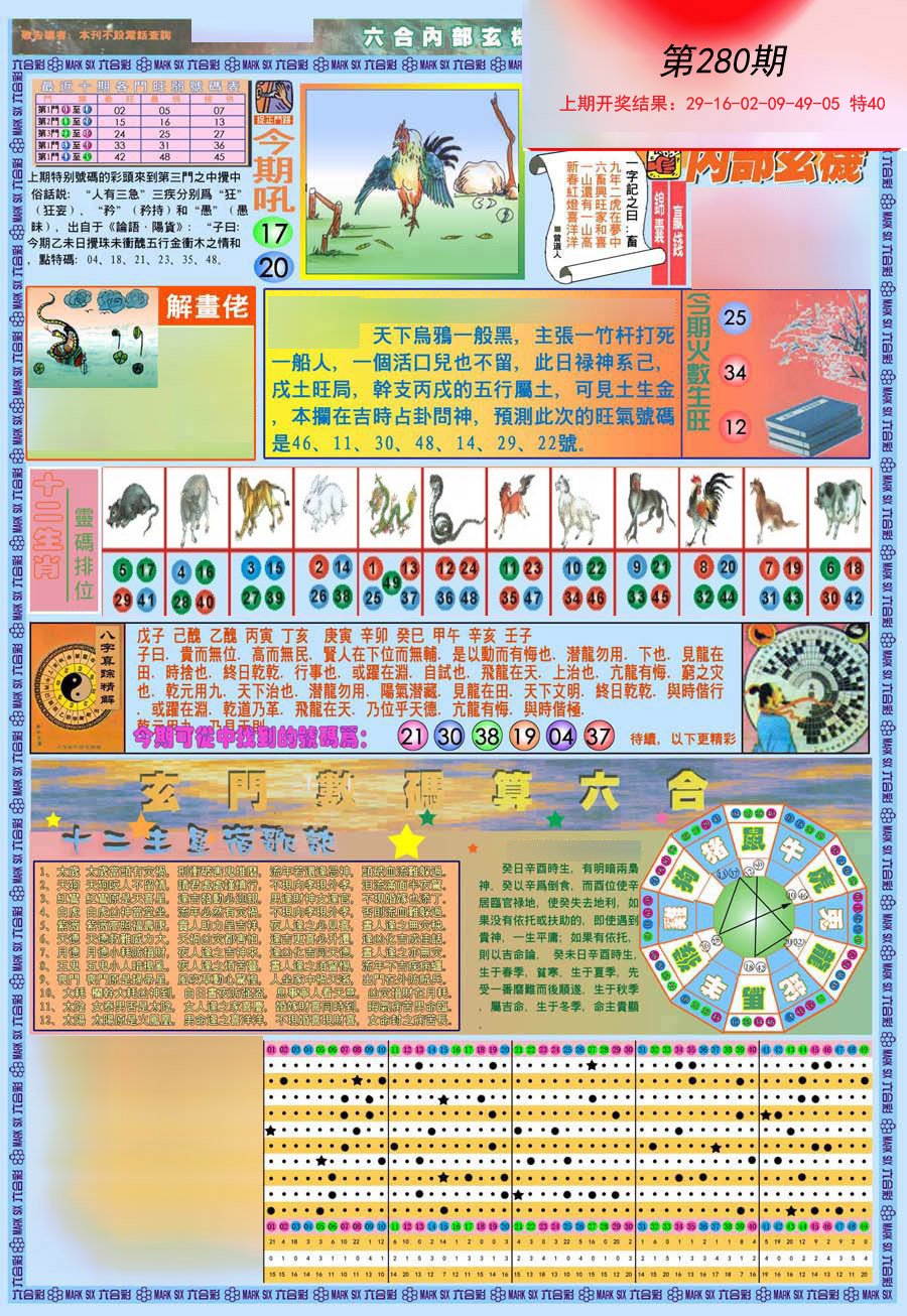 2024280期(新版)内部玄机A
