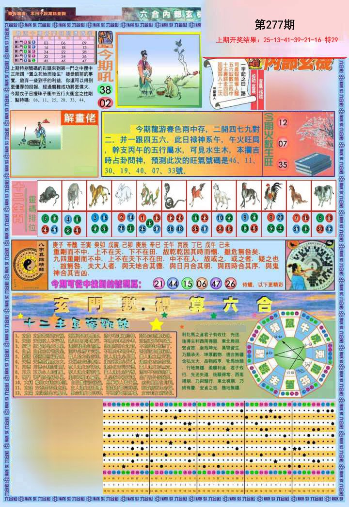 2024277期(新版)内部玄机A