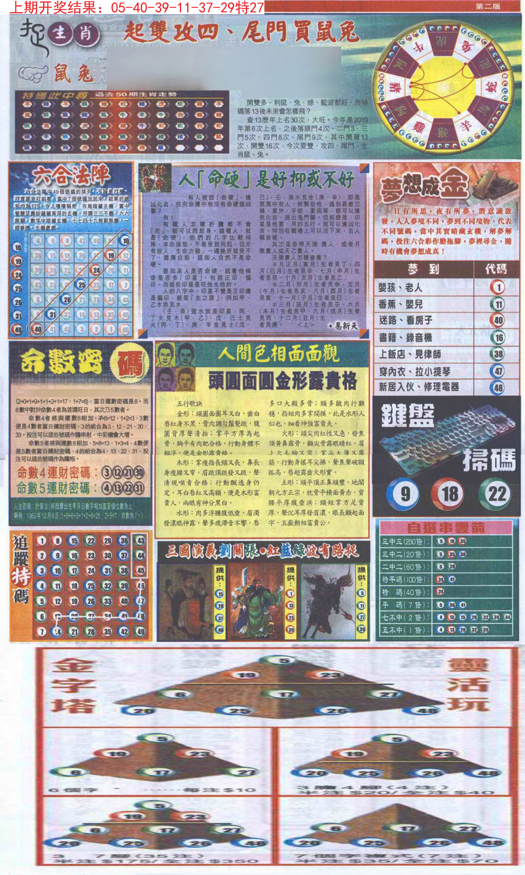2024285期新报跑狗-2(背面)