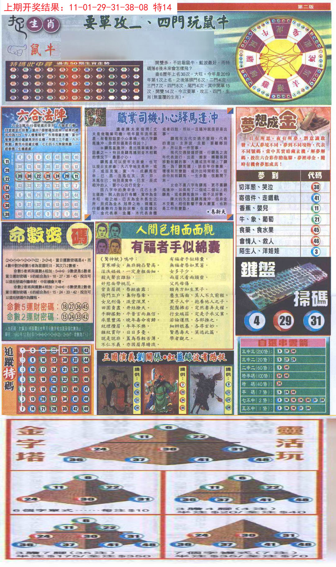 2024292期新报跑狗-2(背面)
