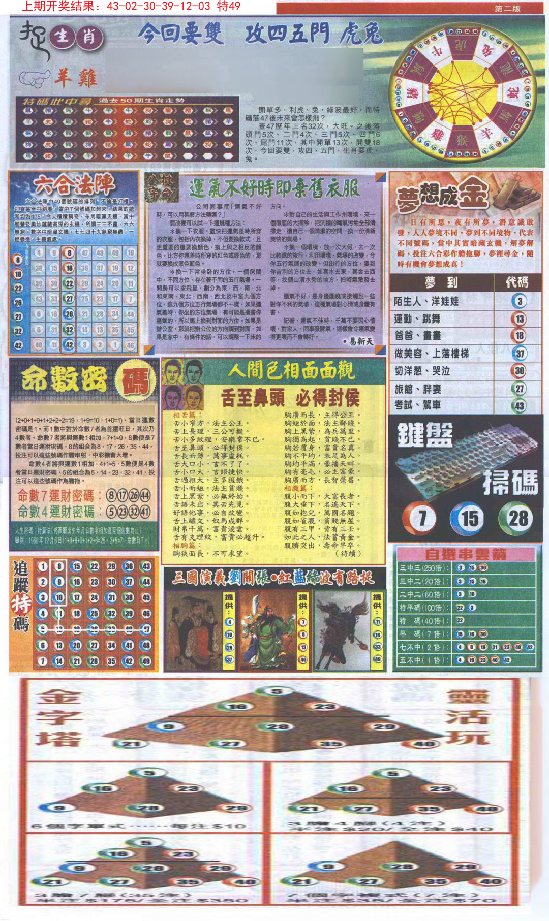 2024298期新报跑狗-2(背面)