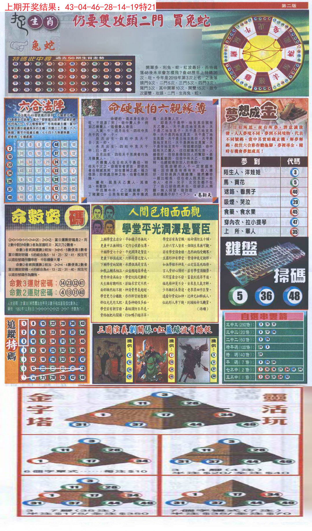 2024286期新报跑狗-2(背面)