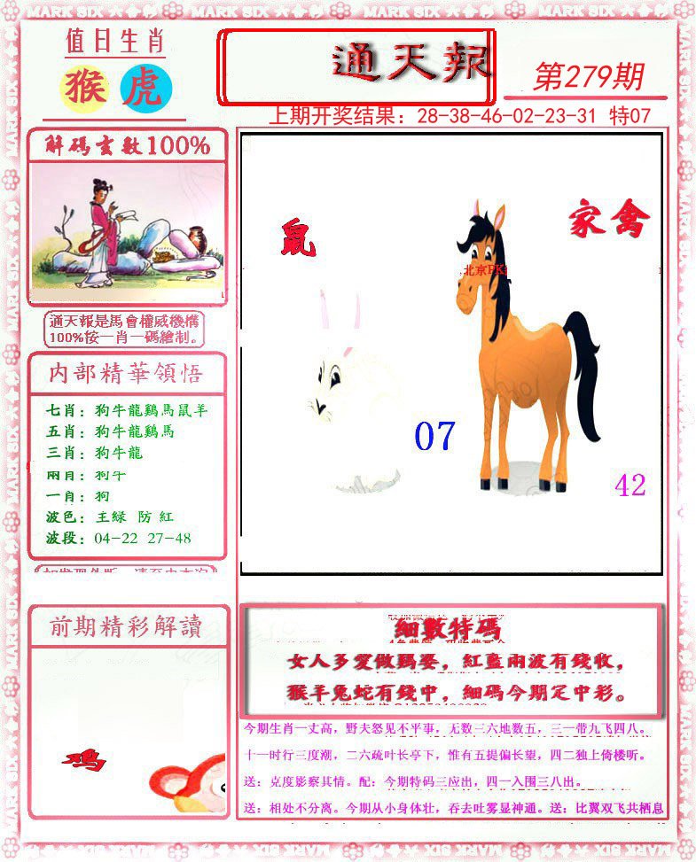 2024279期小喜通天报