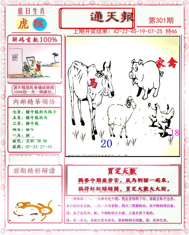 2024301期小喜通天报