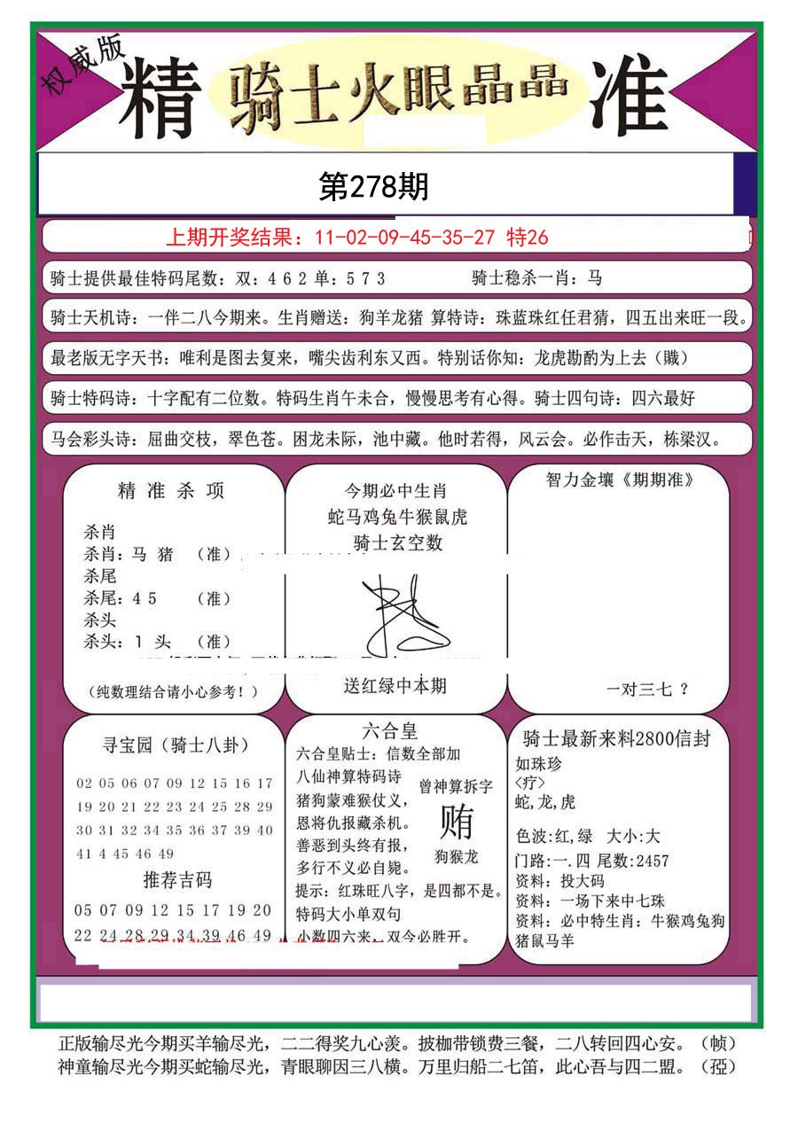 2024278期骑士火眼晶晶（正）