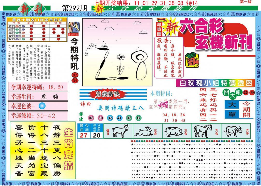 2024292期新六合彩特码新刊A