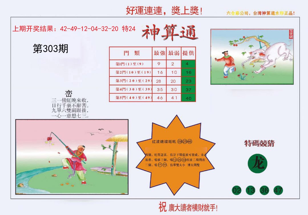 2024303期4-台湾神算