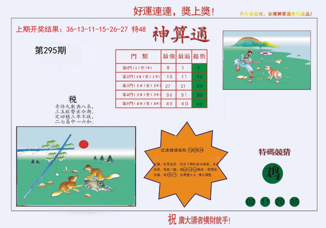 2024295期4-台湾神算