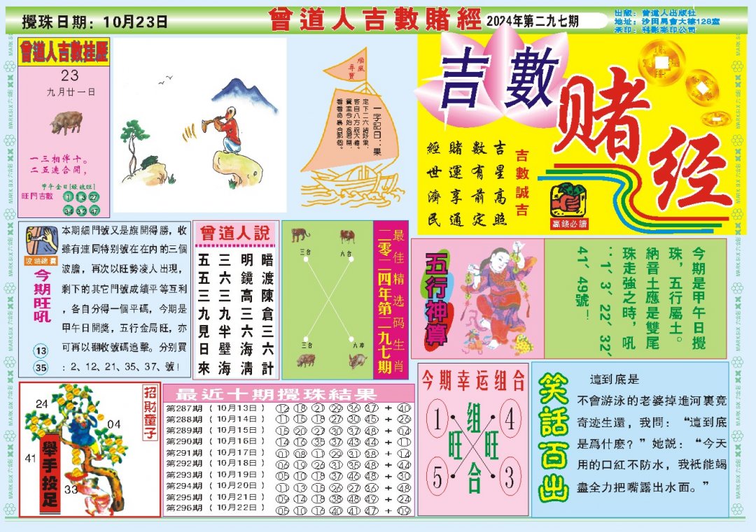 2024297期吉数赌经A