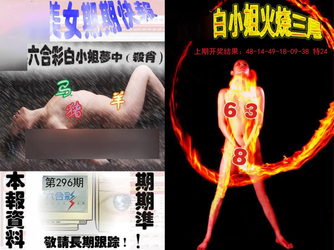 2024296期环球美女特码报