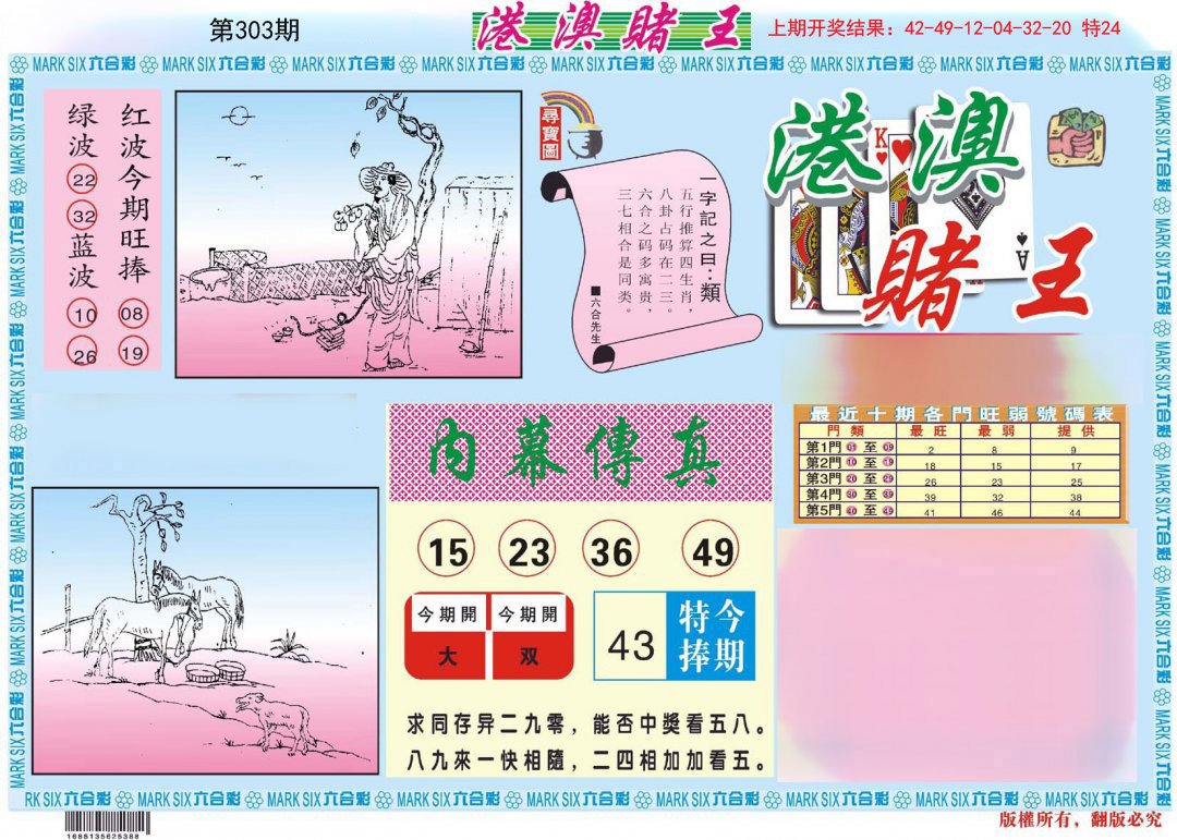 2024303期港澳赌王A