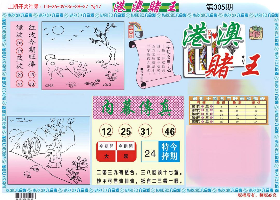 2024305期港澳赌王A