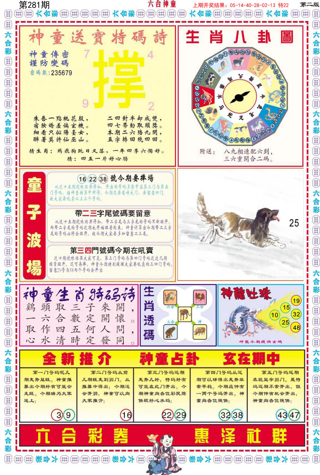 2024281期六合神童B