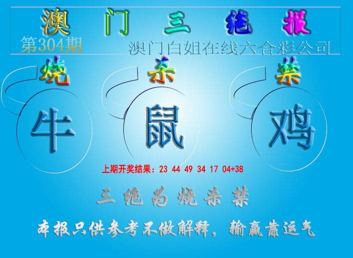 2024304期三绝报（新版）