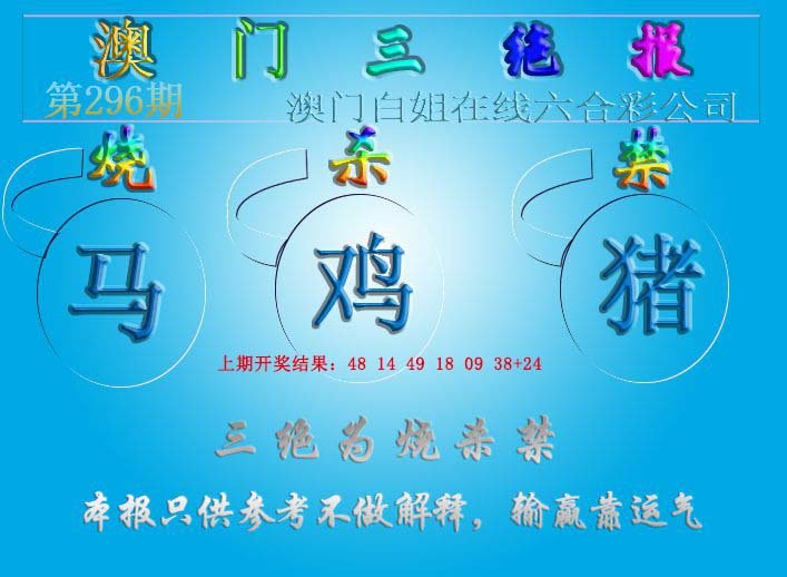 2024296期三绝报（新版）