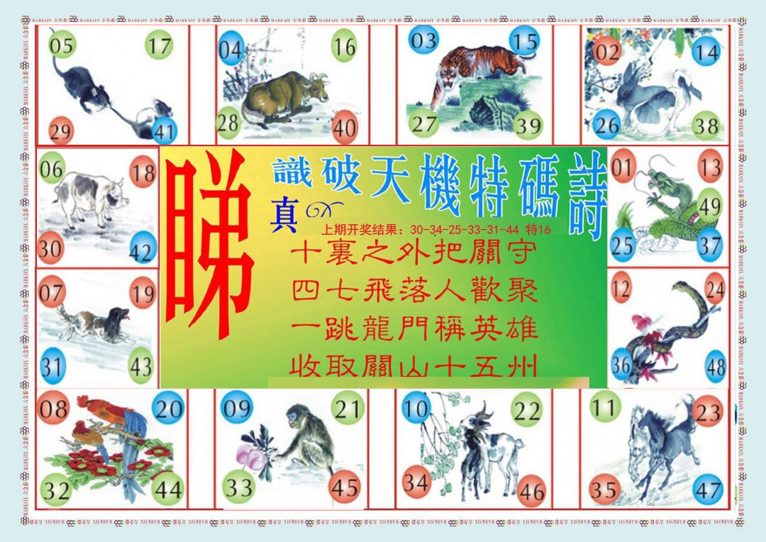 2024302期识破天机B版