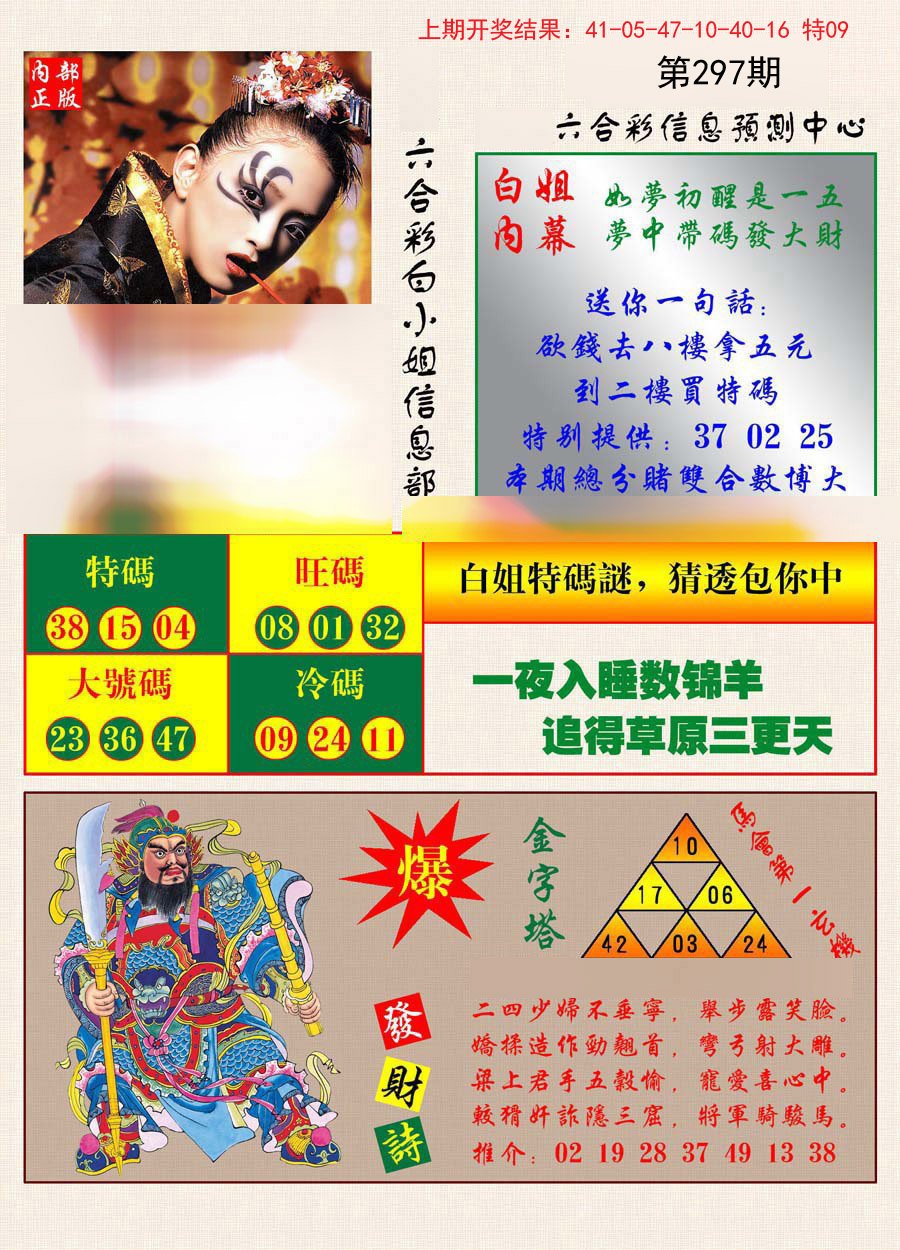 2024297期港彩内幕报