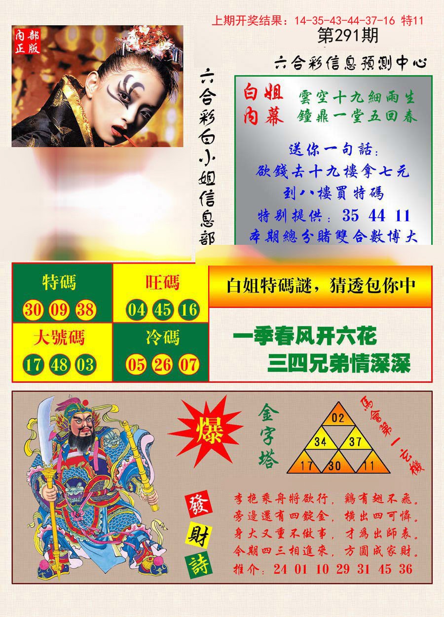 2024291期港彩内幕报