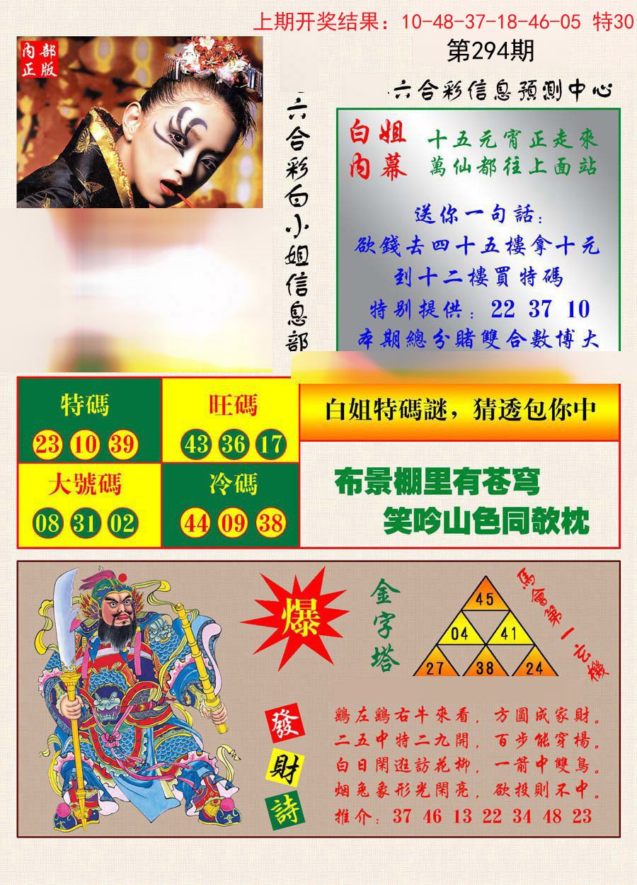 2024294期港彩内幕报
