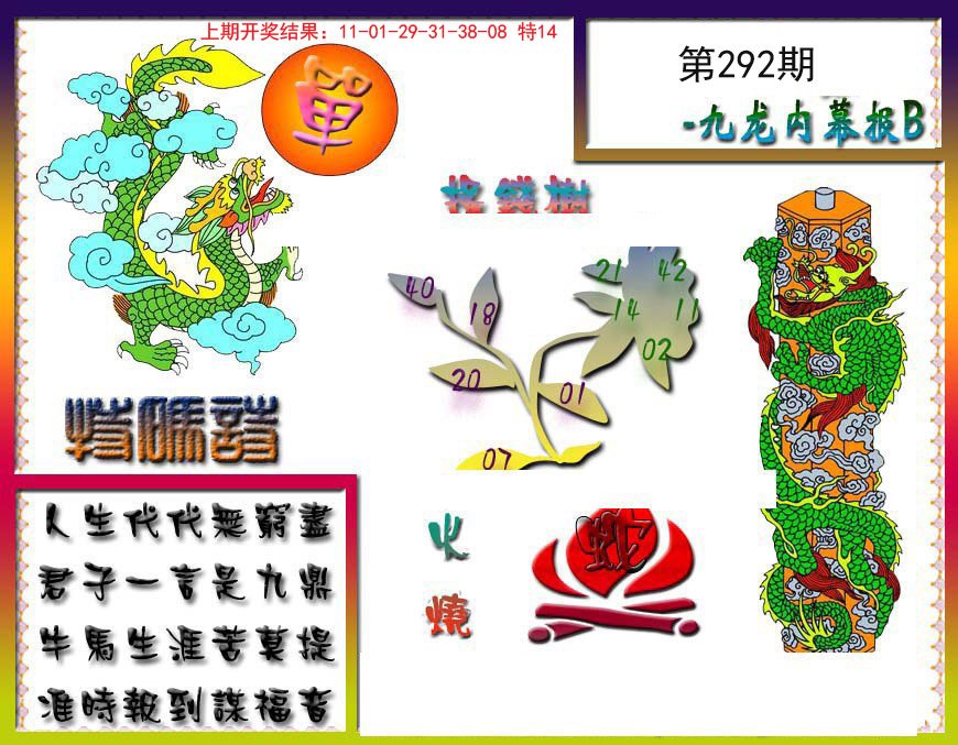 2024292期九龙内幕特肖图a