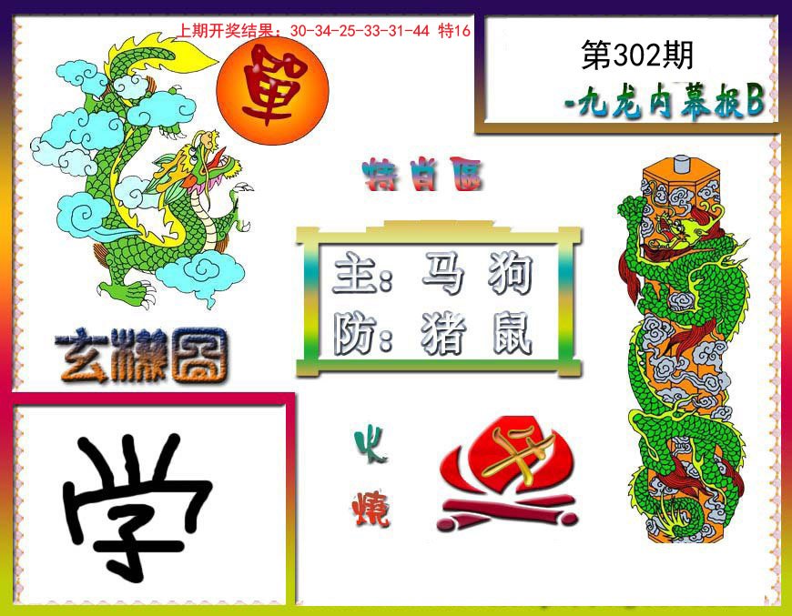 2024302期九龙内幕特肖图B