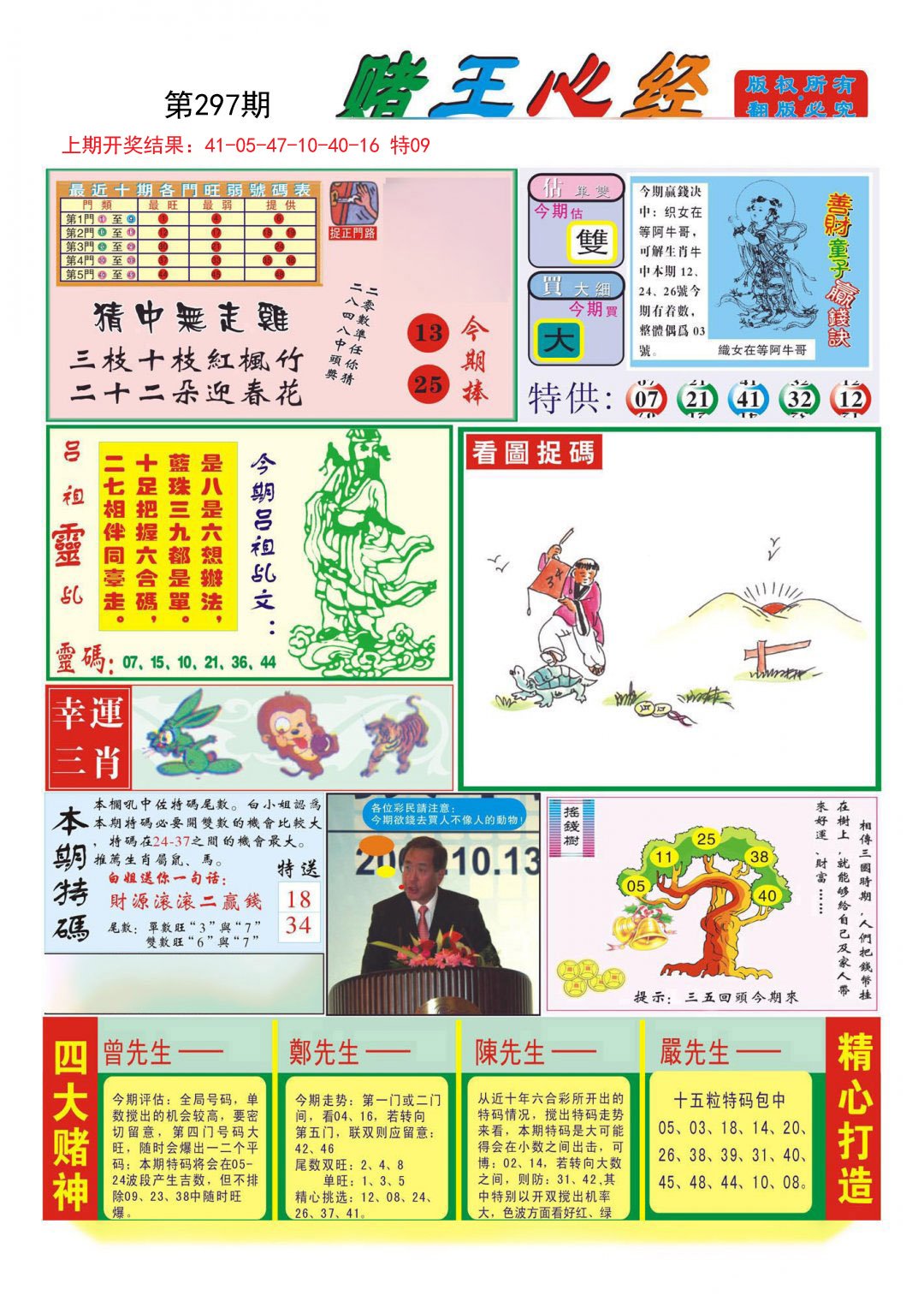 2024297期赌王心经