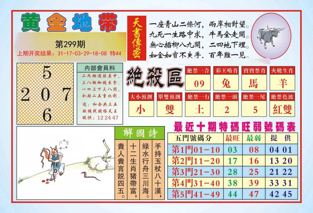 2024299期黄金地带