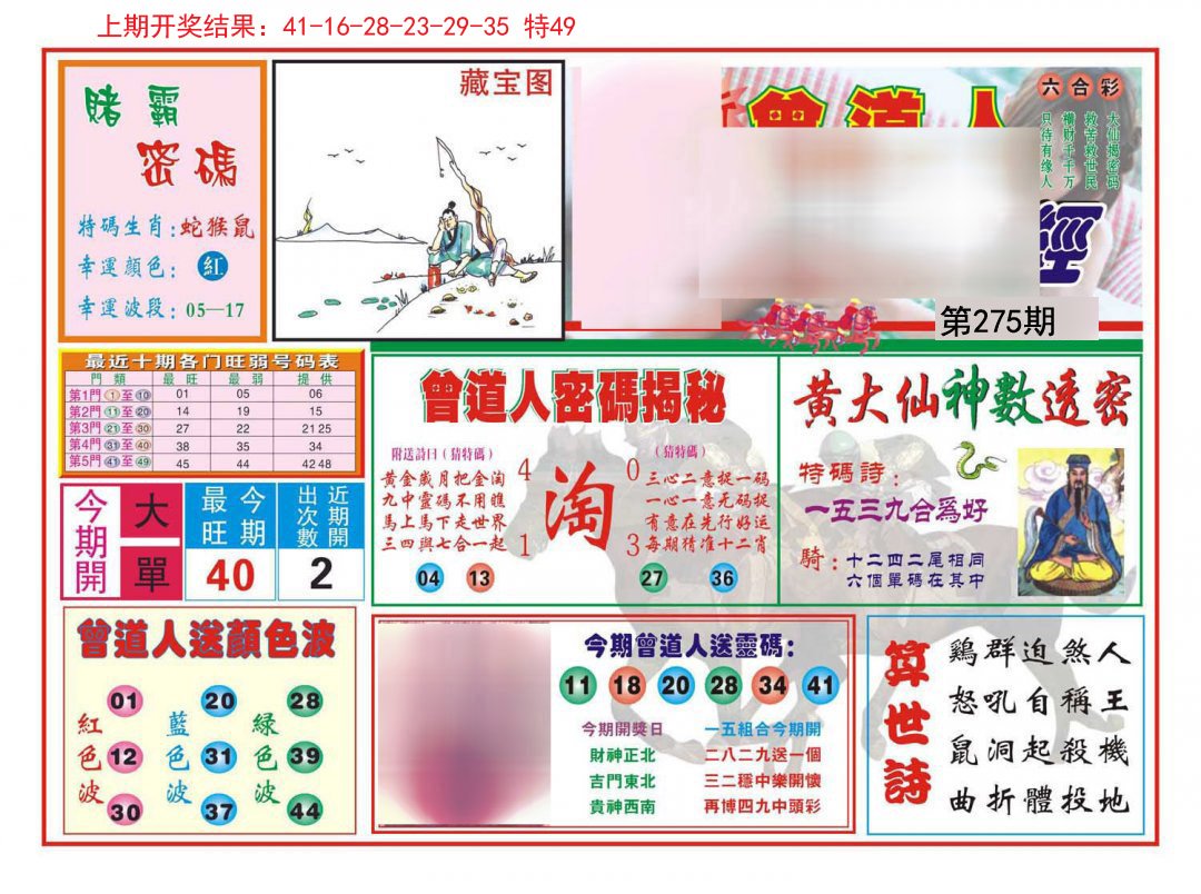 2024275期赢钱一经