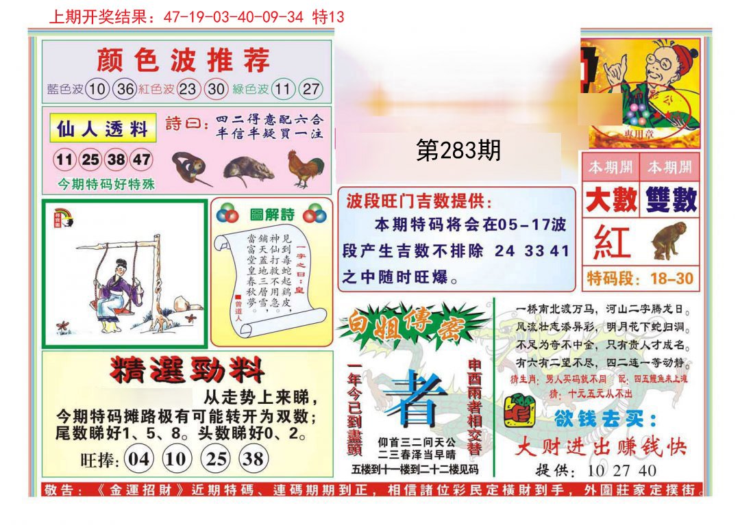2024283期金运招财