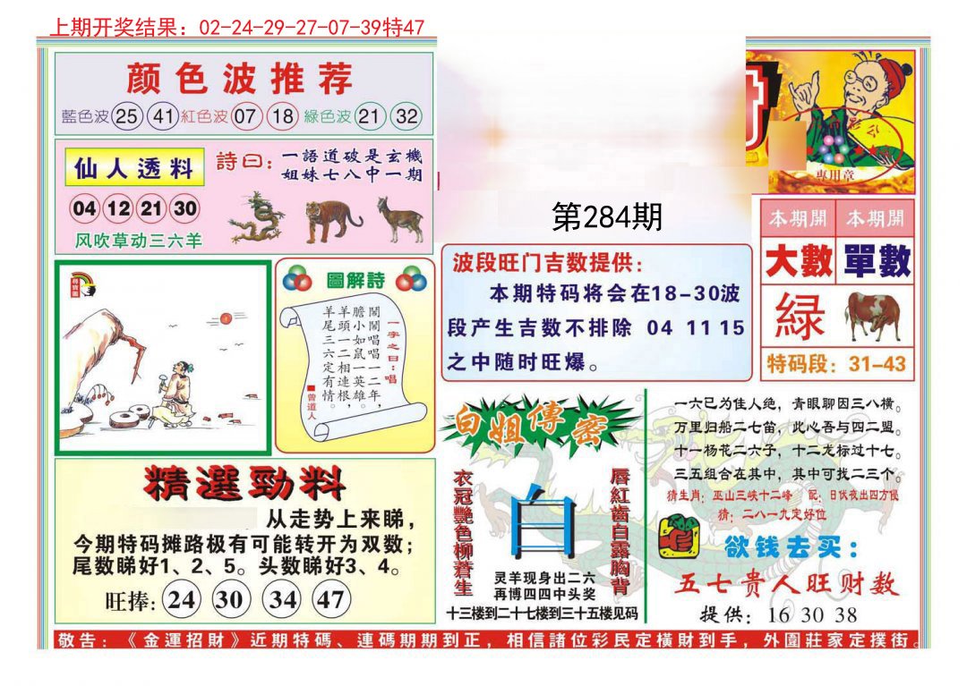 2024284期金运招财