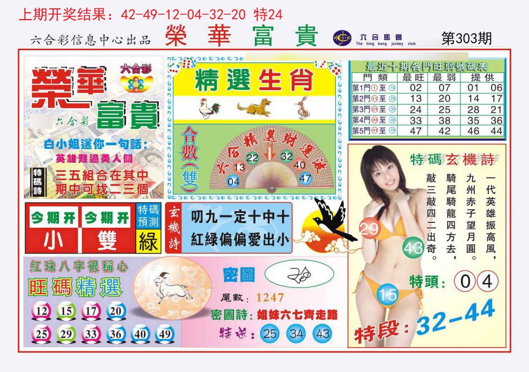 2024303期荣华富贵