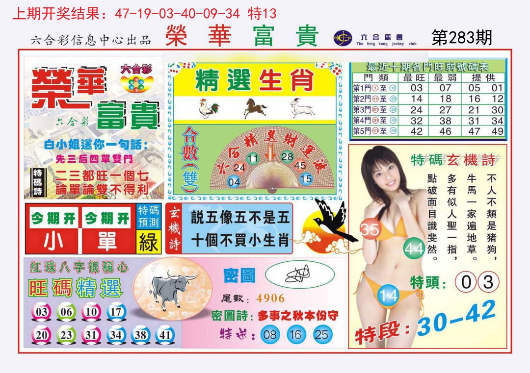 2024283期荣华富贵
