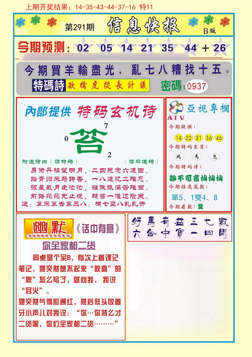 2024291期信息快报B
