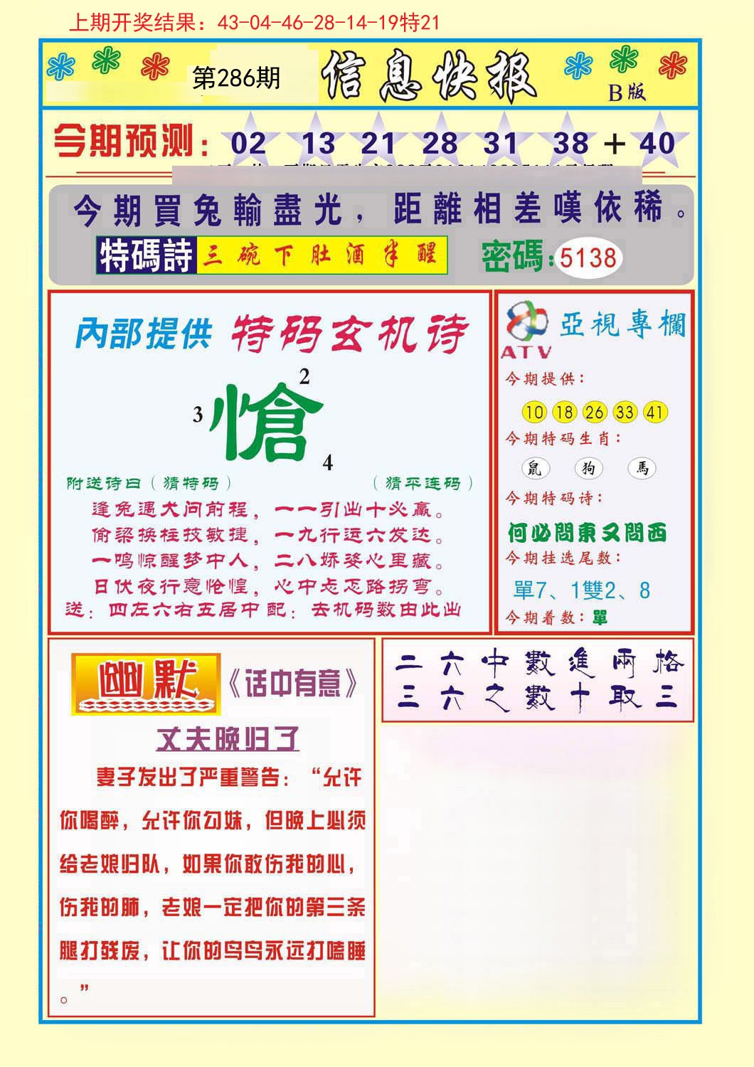 2024286期信息快报B