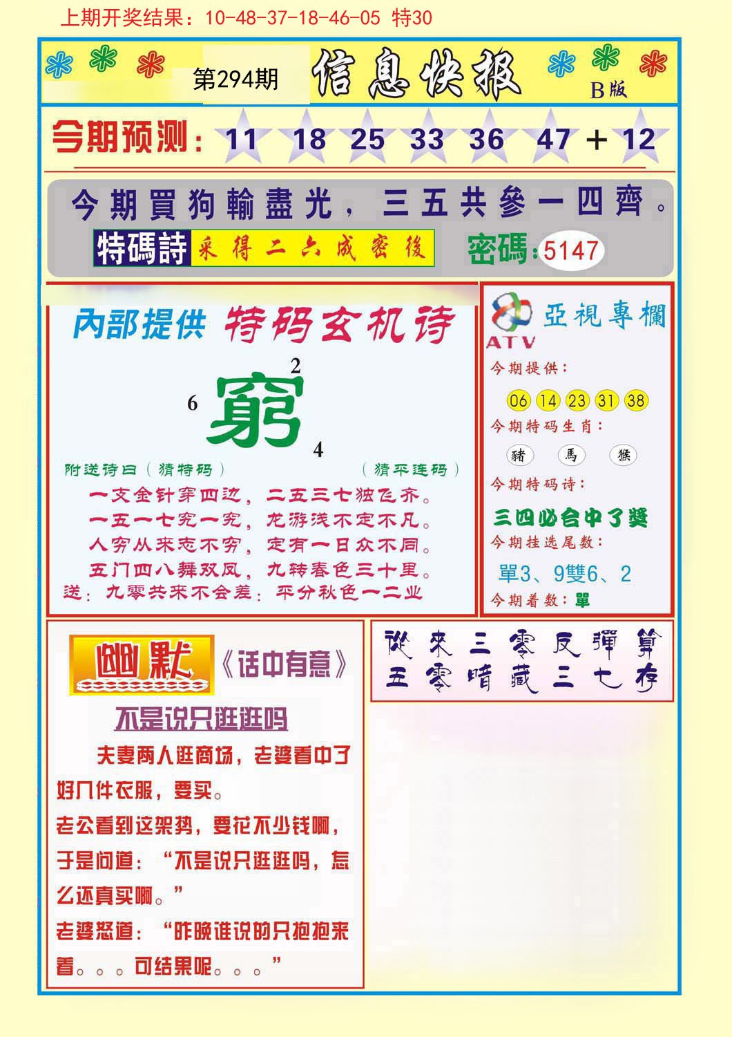 2024294期信息快报B