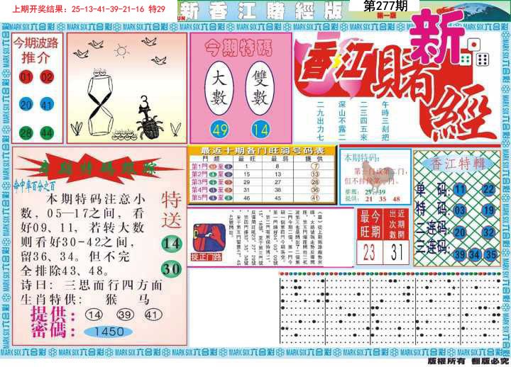 2024277期新香江赌经A