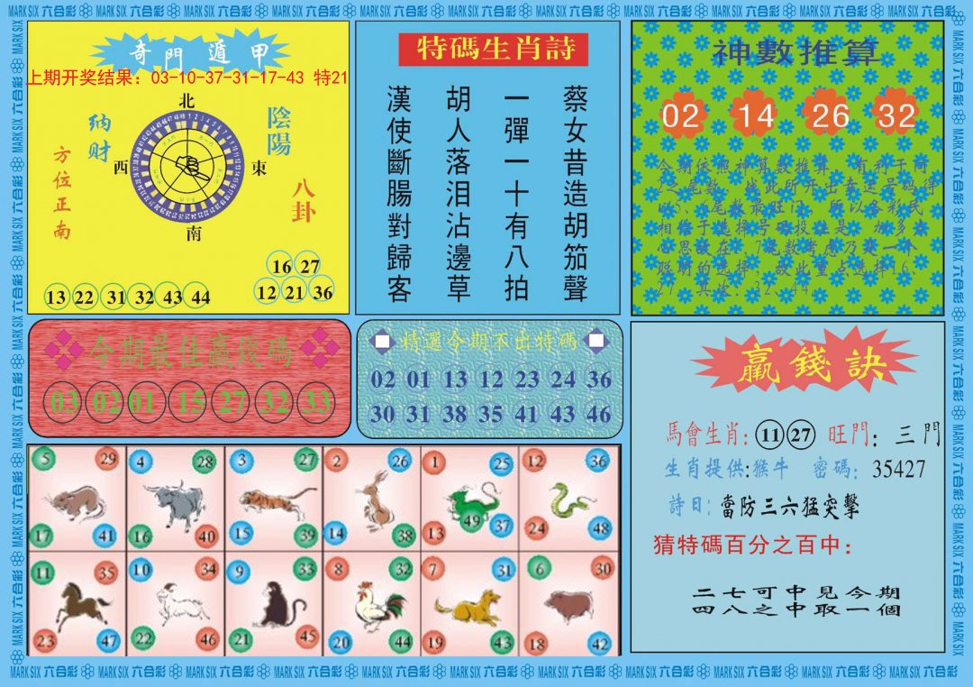 2024300期黄大仙灵码B