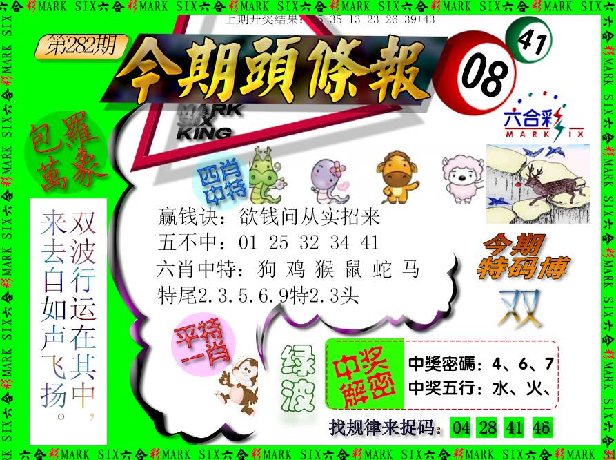 2024282期今期头条报