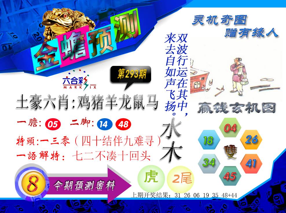 2024293期金蟾预测