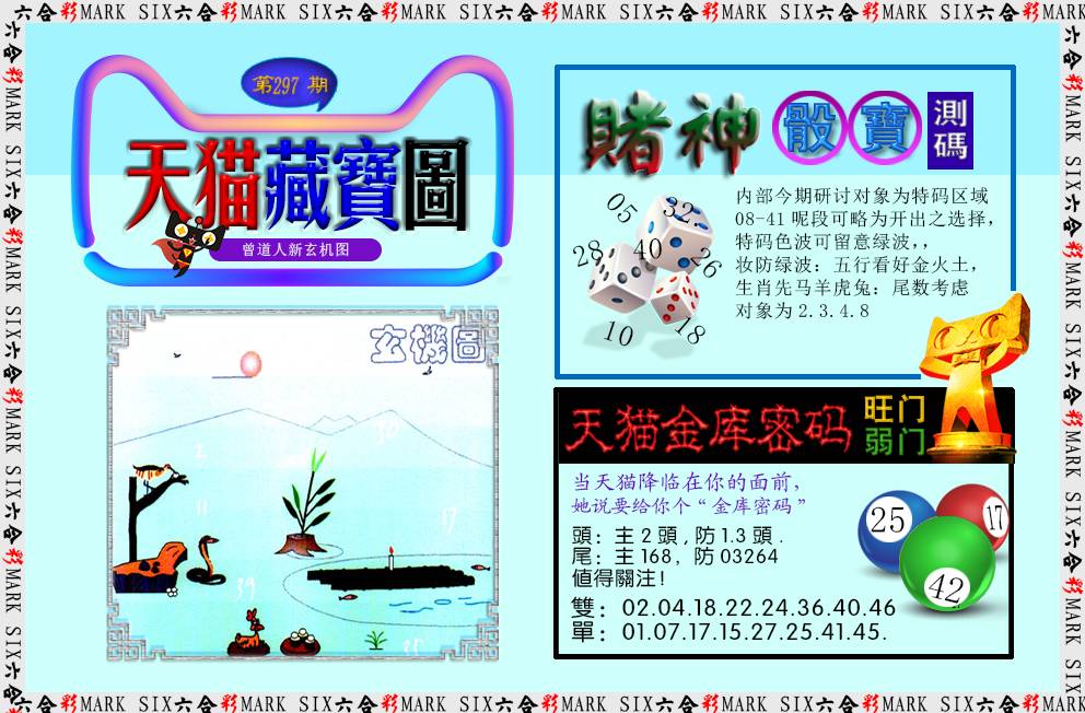 2024297期天猫藏宝图