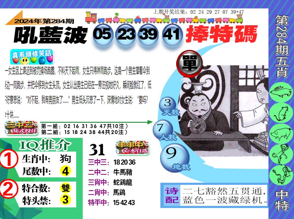 2024284期新特报