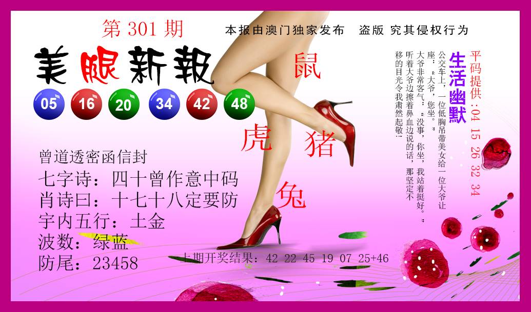 2024301期美腿新报