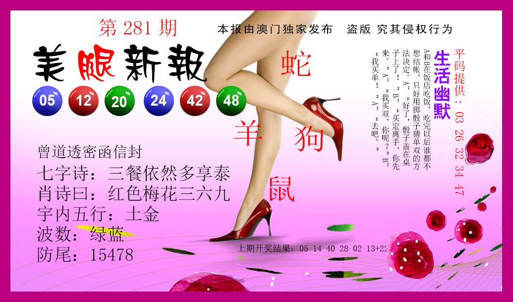 2024281期美腿新报