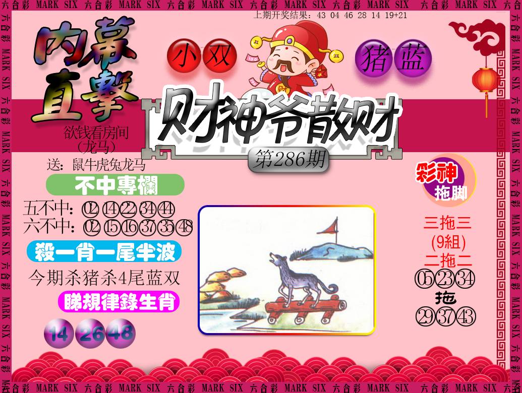 2024286期财神爷散财