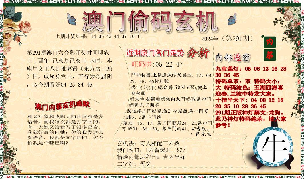2024291期偷码玄机