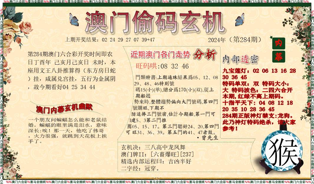 2024284期偷码玄机