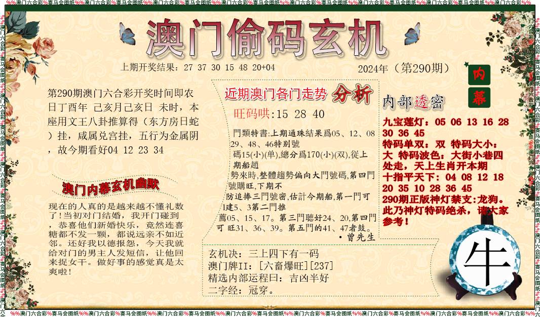 2024290期偷码玄机
