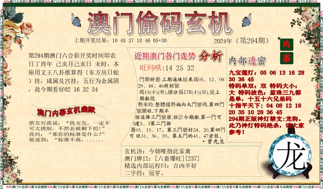 2024294期偷码玄机